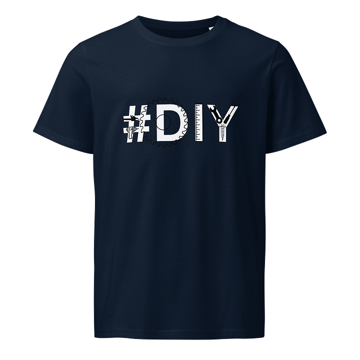 #DIY Black T-shirt with white letters design product image (1)