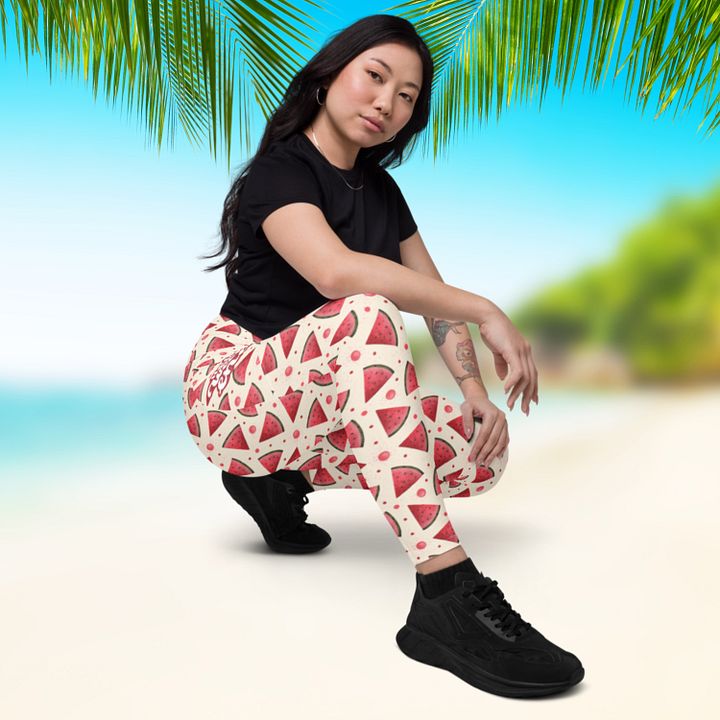 Hello Weekend Watermelon All Over Print Leggings product image (1)