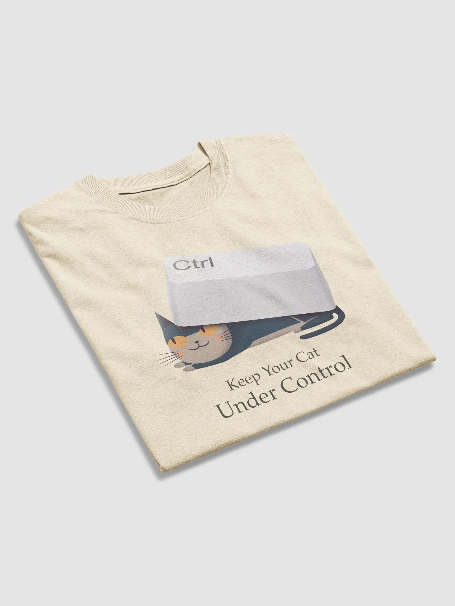 Keep Your Cat Under Control Heavyweight Unisex T-Shirt product image (3)