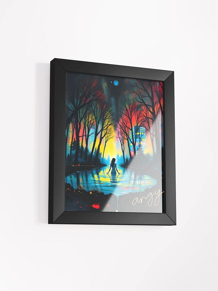 Listen to the song by feist called, The water, Ayous Wood Framed Matte Poster product image (7)