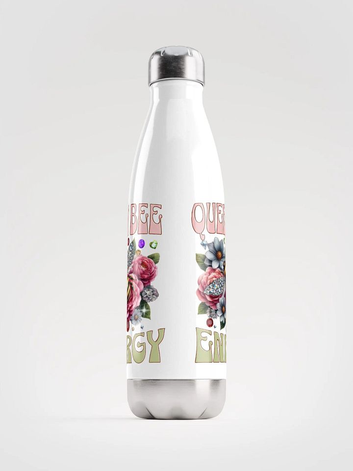Queen Bee Stainless Steel Water Bottle | Floral Bee Design product image (1)
