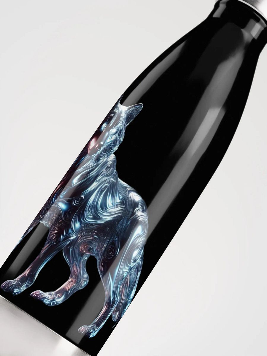 Liquid Metal Wolf #1 Stainless Steel Water Bottle product image (5)