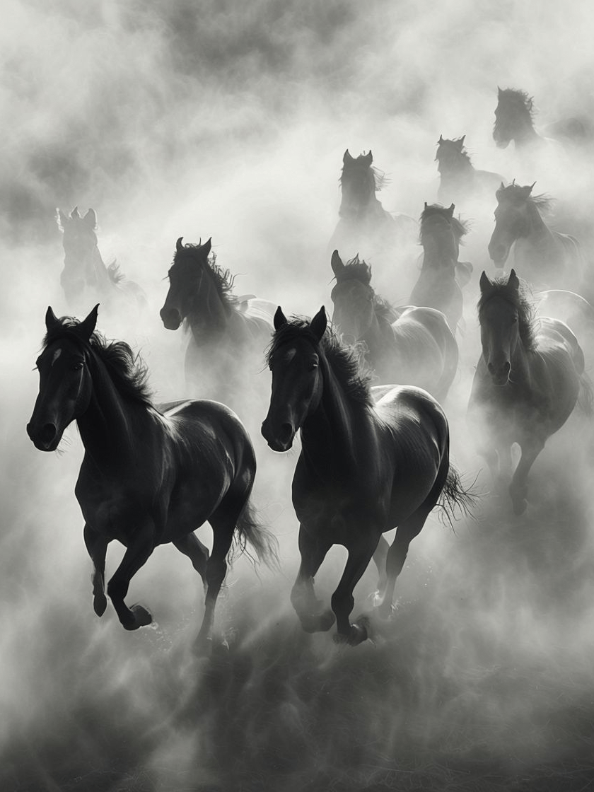 Misty Equine Elegance Framed Poster product image (1)