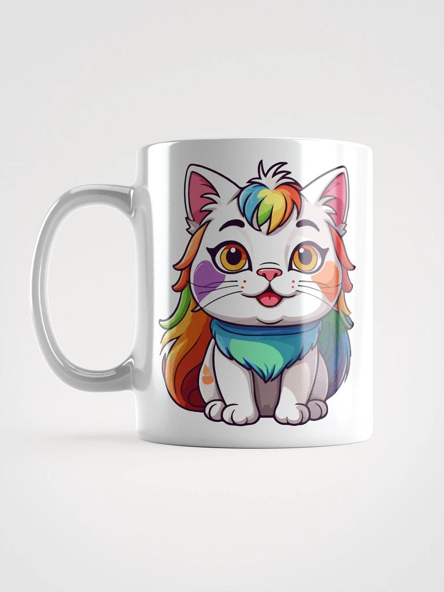Cute Rainbow Color Cat 6 , Mug product image (11)