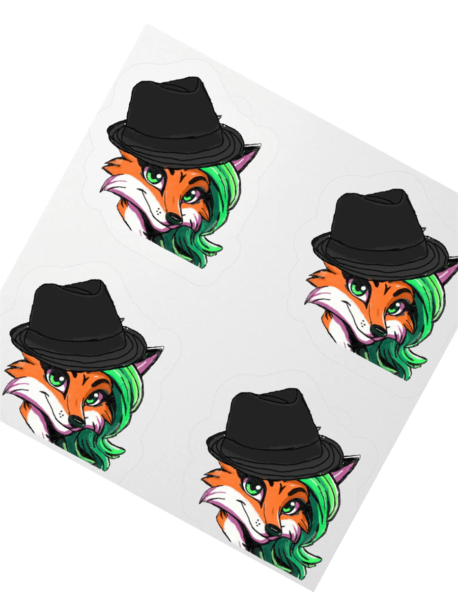 Foxy Fedora Kiss Cut Stickers product image (6)