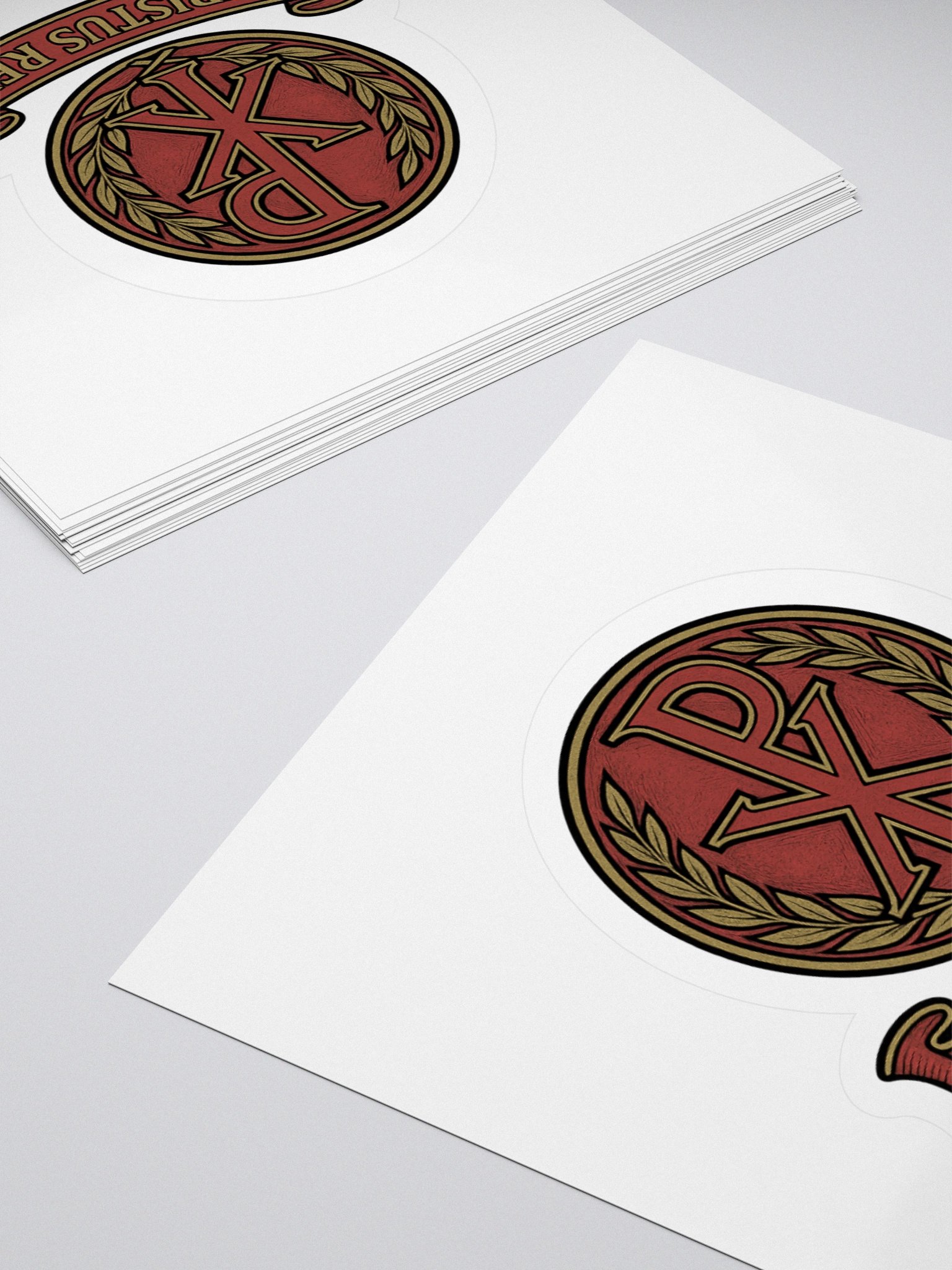 Chi-Rho sticker red product image (4)