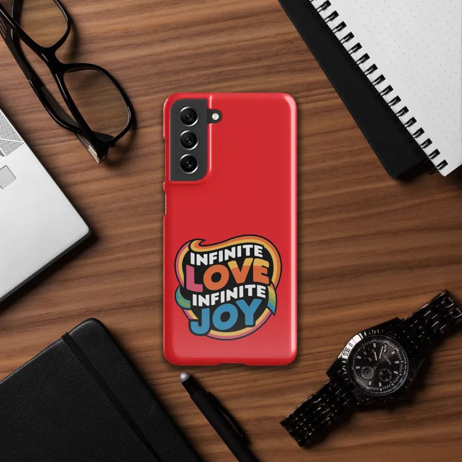 Infinite Love Infinite Joy Snap Case for Samsung (Red) product image (12)