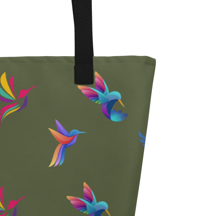Rainbow Birds All-Over Tote Bag for hummingbird lovers product image (9)