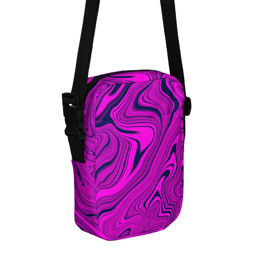 Utility Crossbody Bag - Purple Liquid Swirls product image (3)