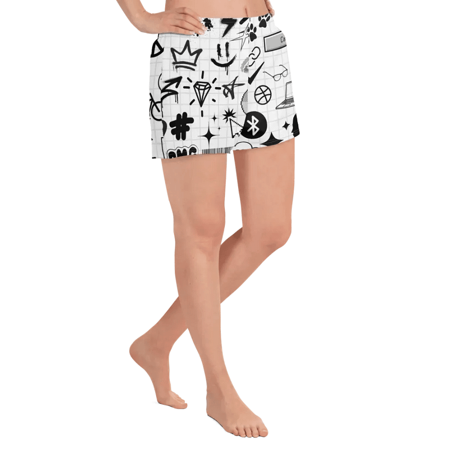 TheeMlle'N'Chill - All Over Print Loose Shorts product image (3)