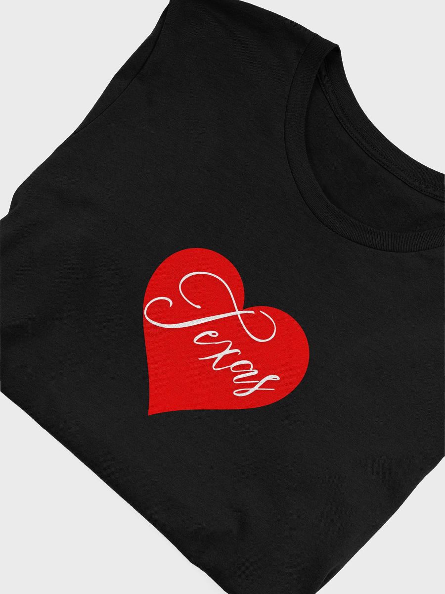 ❤️ Texas Love Script T-Shirt | Bella+Canvas Unisex Tee | Heartfelt Design for True Texans product image (5)