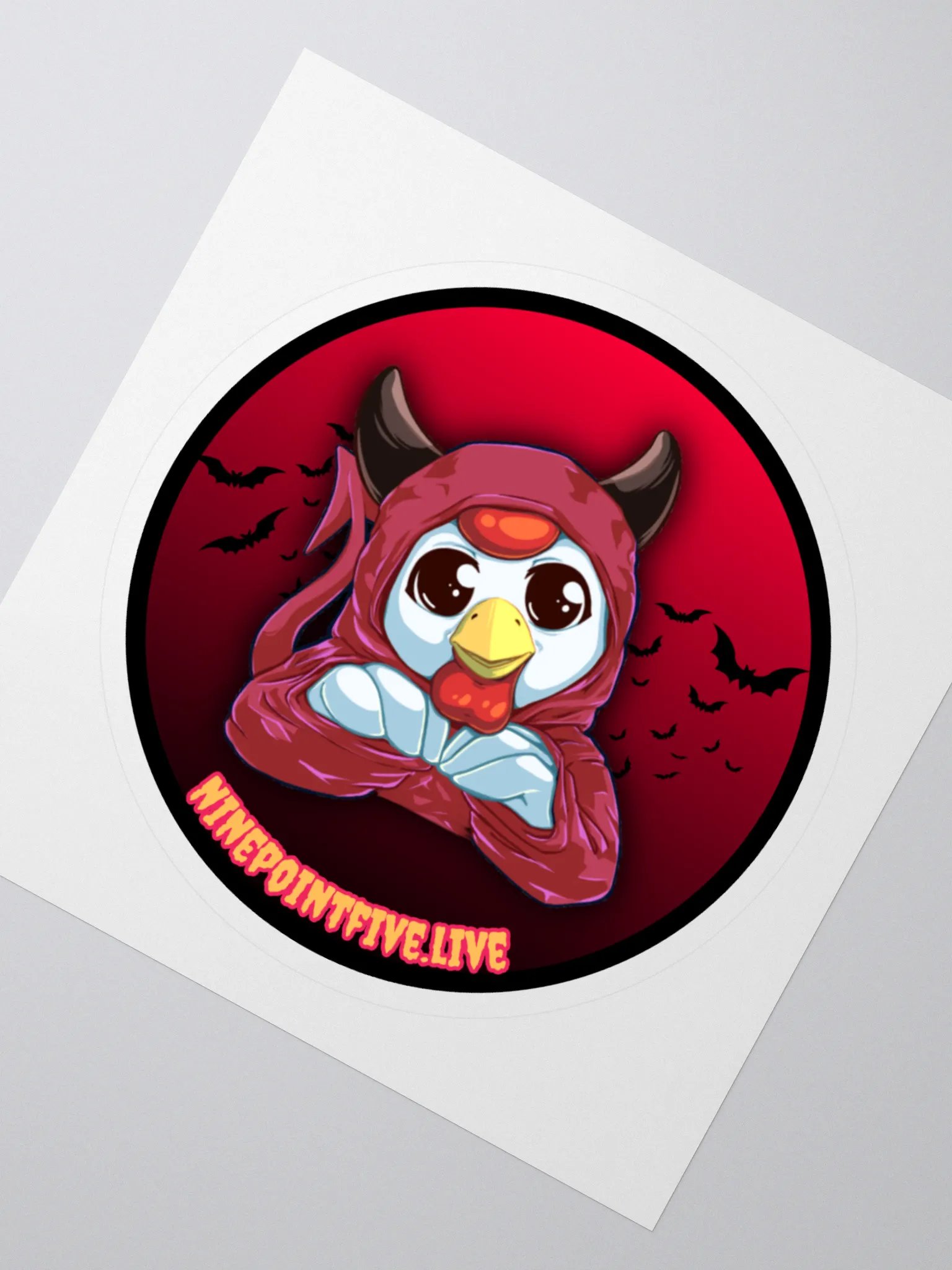Devil Chicken Onesie Sticker product image (2)