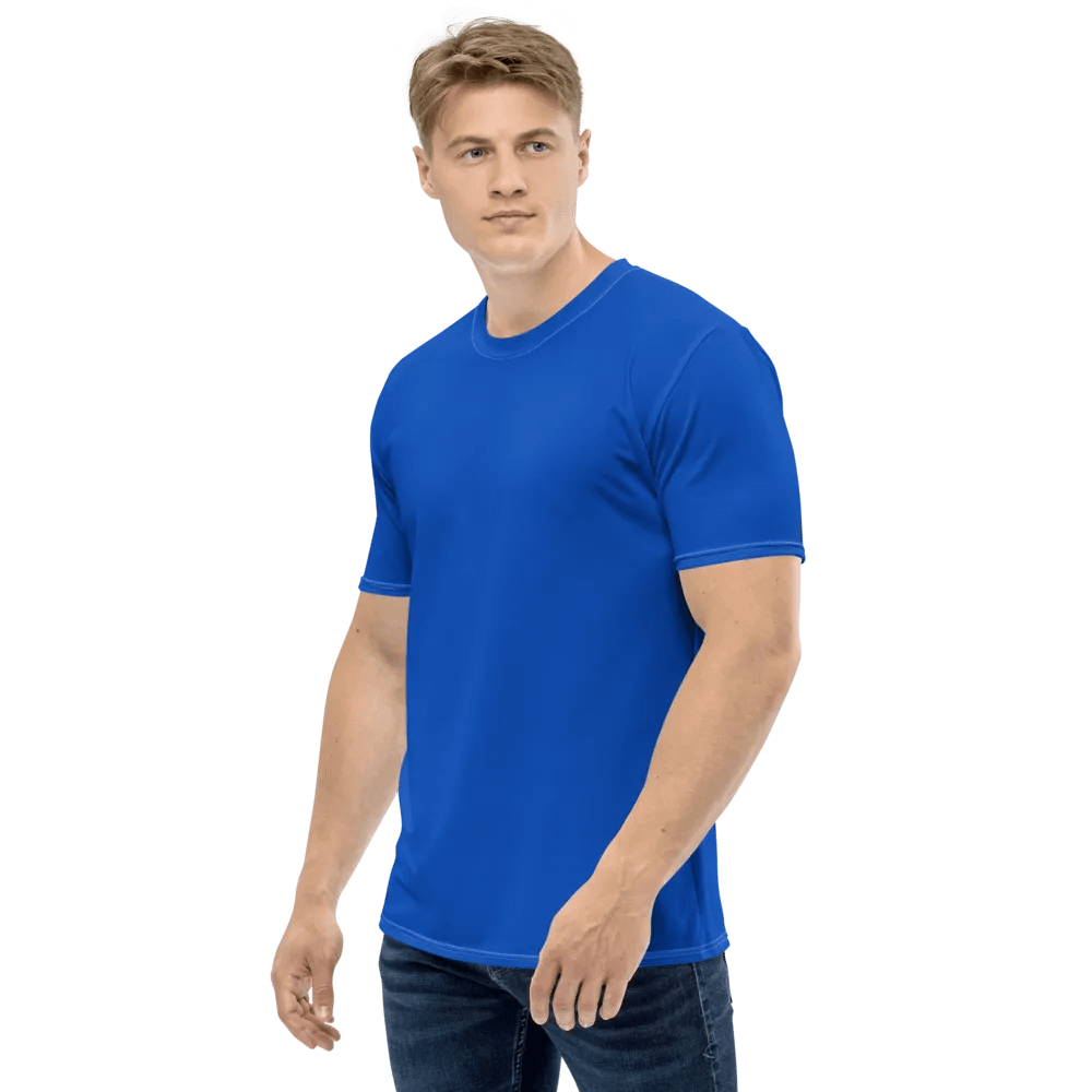 Plain Color Absolute Blue T-Shirt product image (3)