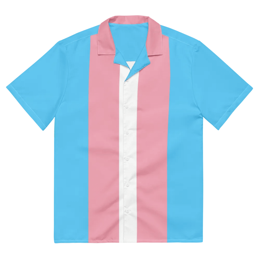 Trans Pride Flag - All-Over Hawaiian Shirt product image (4)