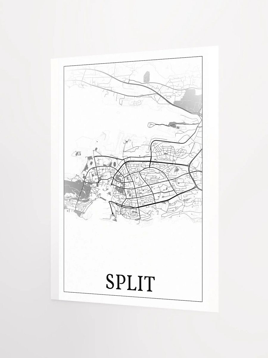 Split, Croatia, city map print product image (8)
