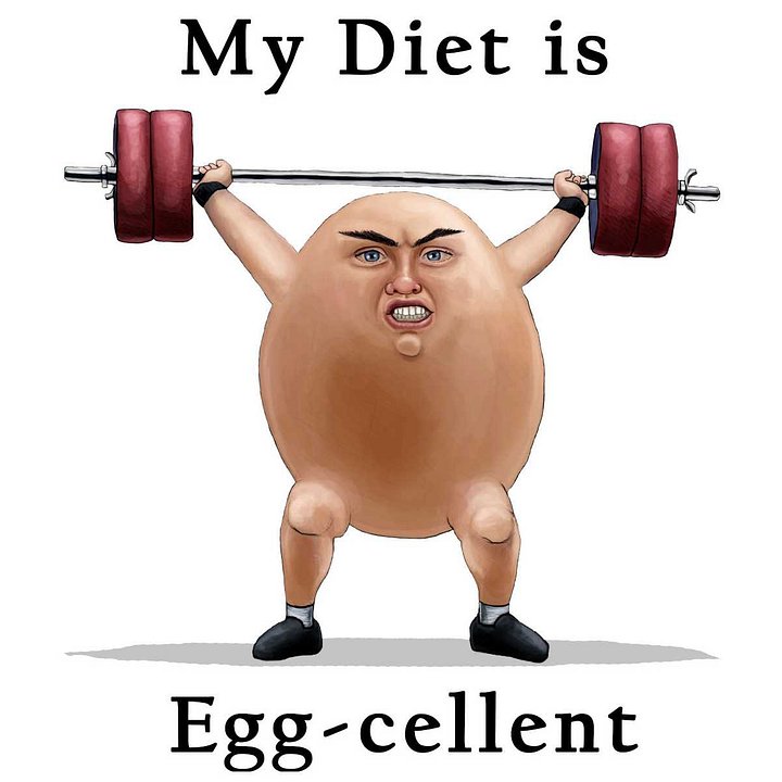 My Diet is Egg-Cellent. An Eating Habit T-Shirt product image (2)