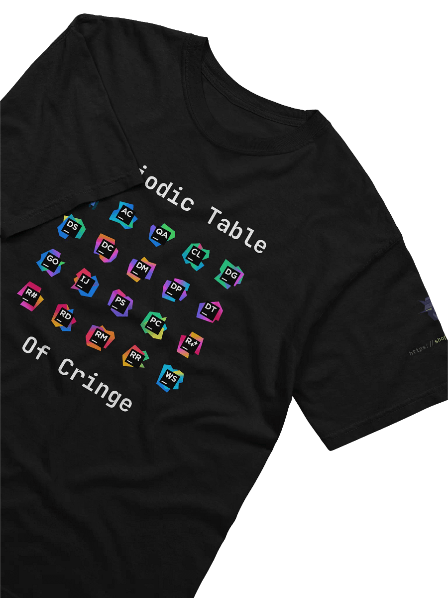 Jetbrains Periodic Table of Cringe T-shirt product image (3)