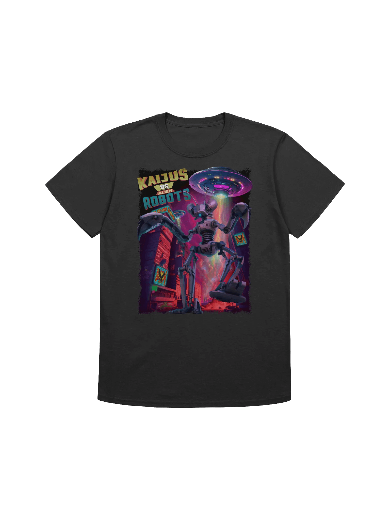 Kaijus VS Alien Robots Unisex T-Shirt product image (1)