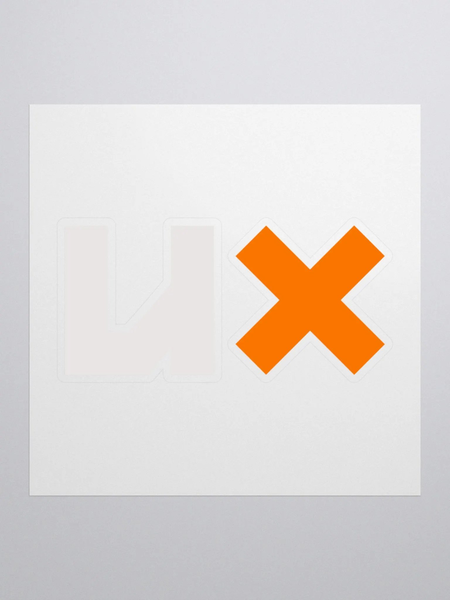 "UX" Logo Sticker product image (1)