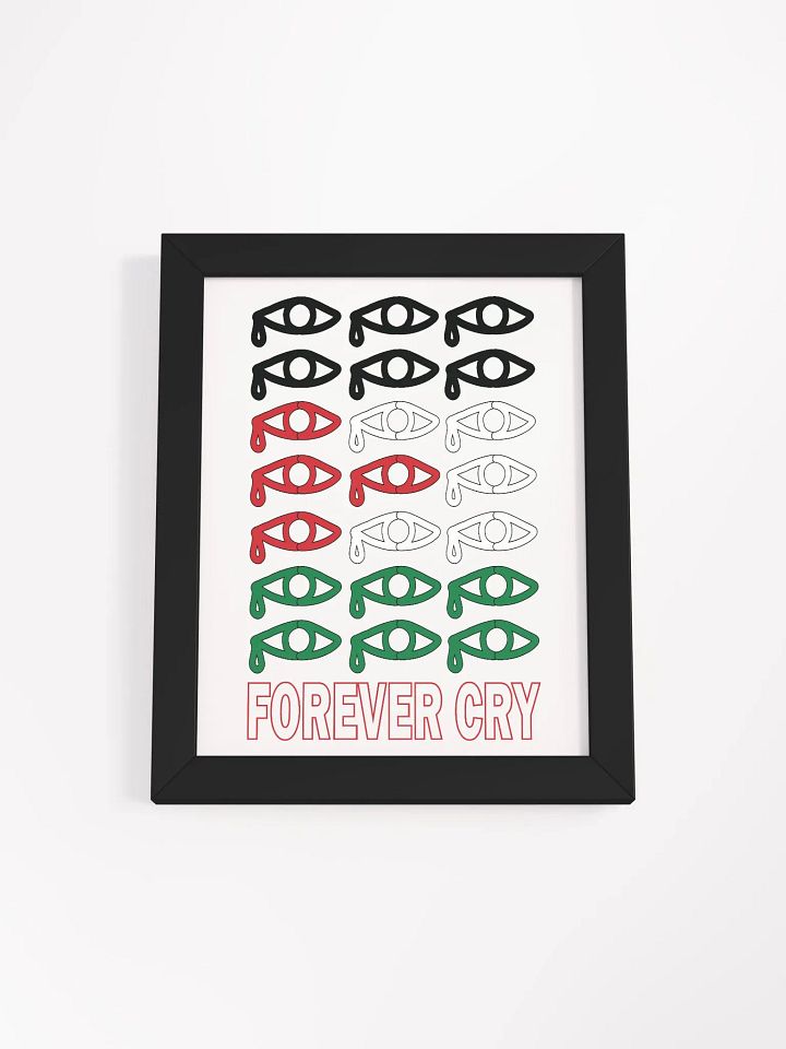 Palestine - Forever Cry - Framed High-Quality Matte Poster product image (2)