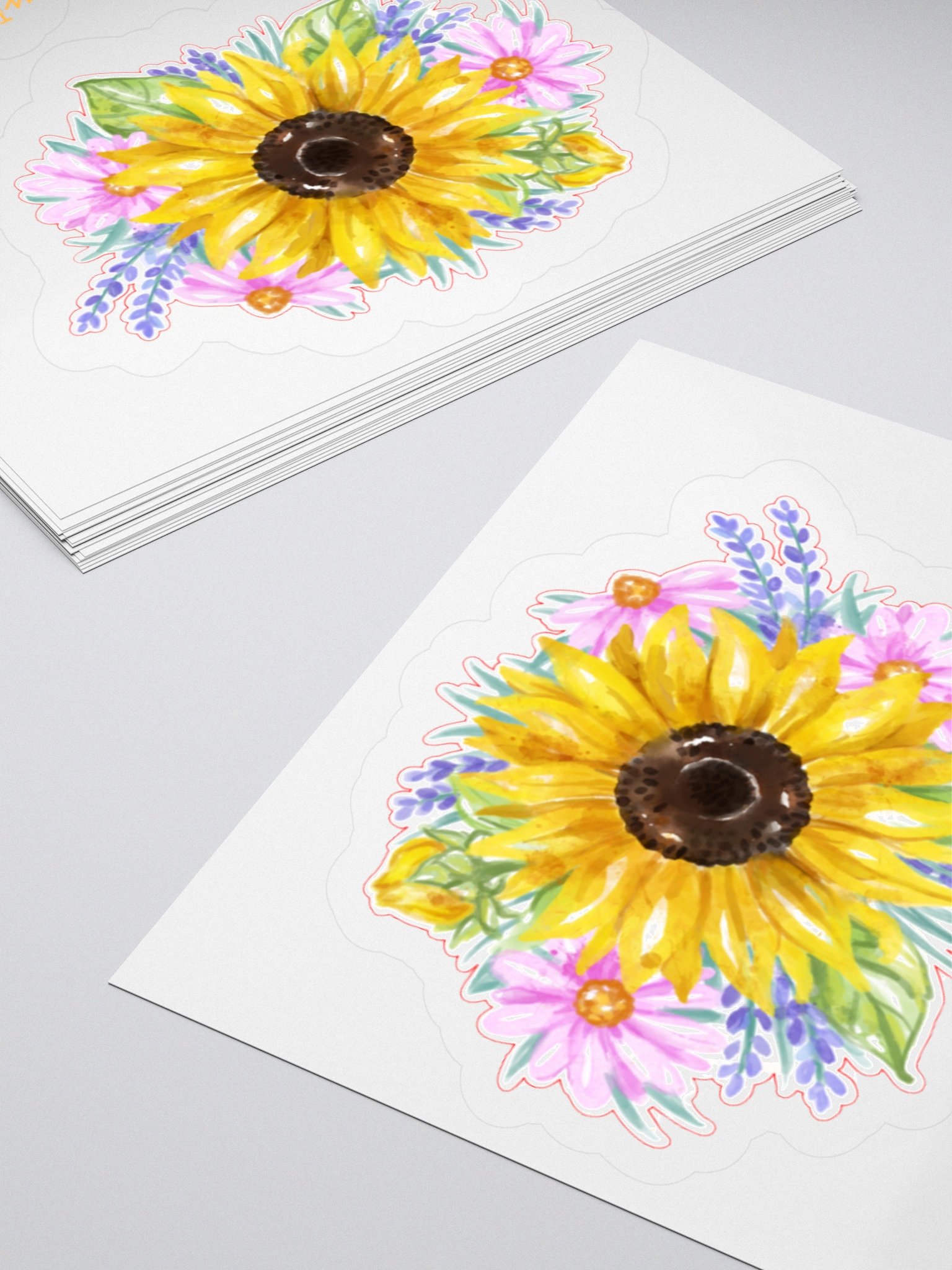 Sunflower Serenade Kiss Cut Stickers product image (10)