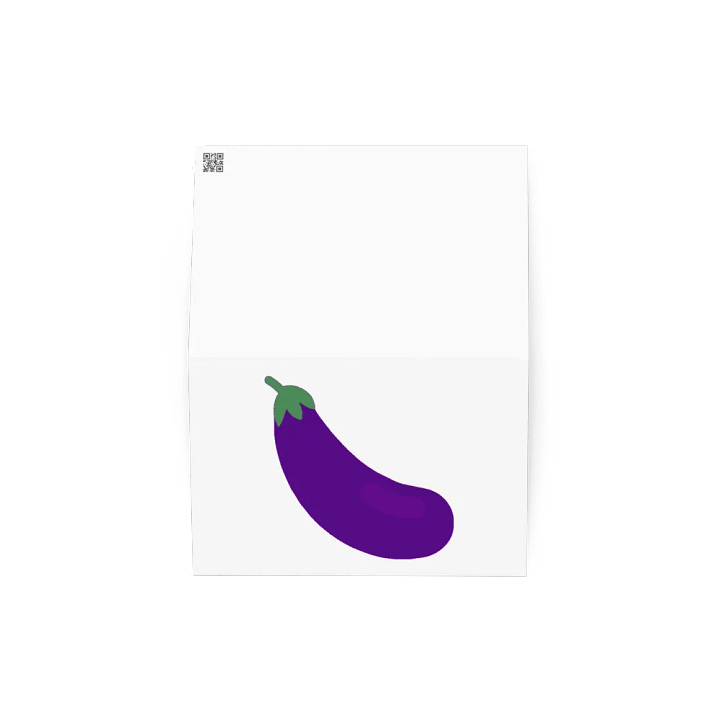 I Love Eggplant Greeting Card product image (4)