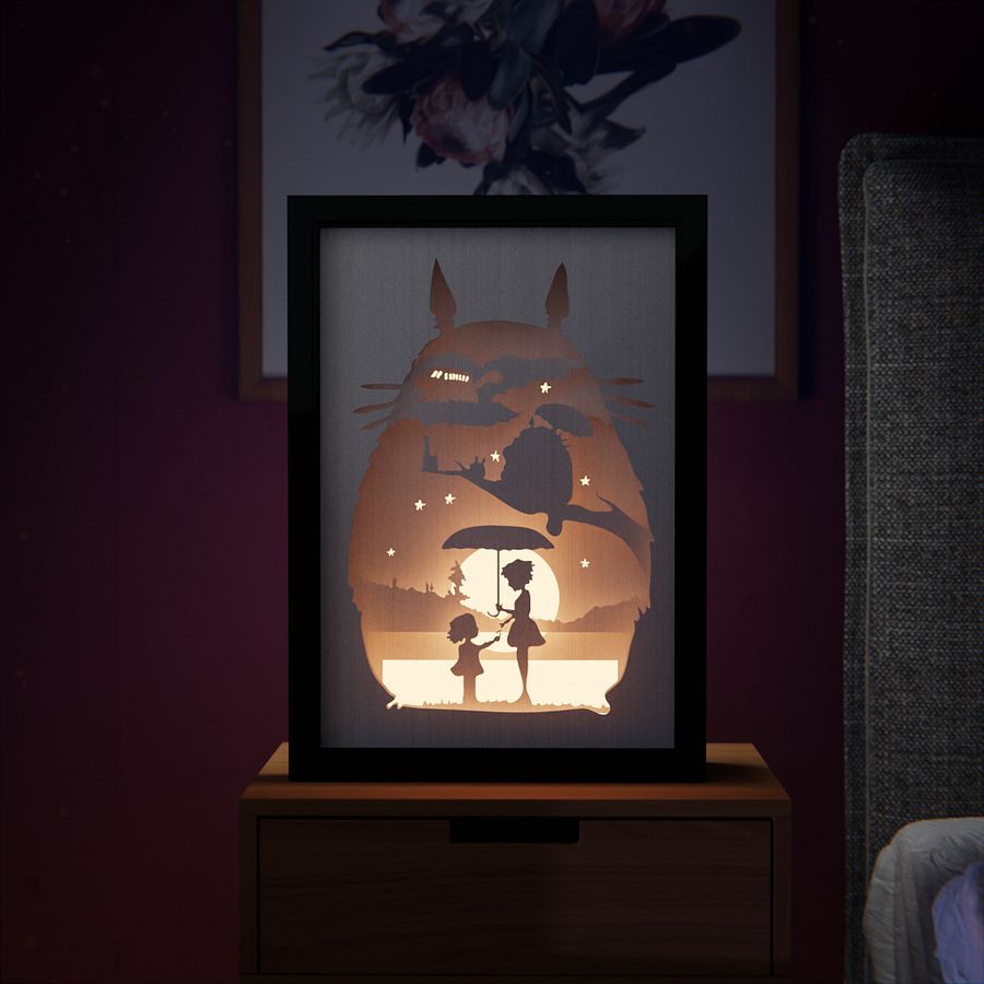 Totoro Lightbox template 4 in 1 - PDF PNG SVG DXF + Video Tutorial product image (4)