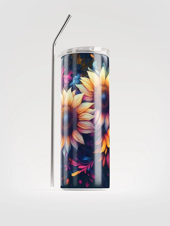 Sunflower Swirl Stainless Steel Tumbler product image (2)