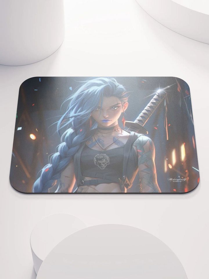 The Blue Steel Warrioress - Realm of Infinite Love Mouse Pad product image (1)