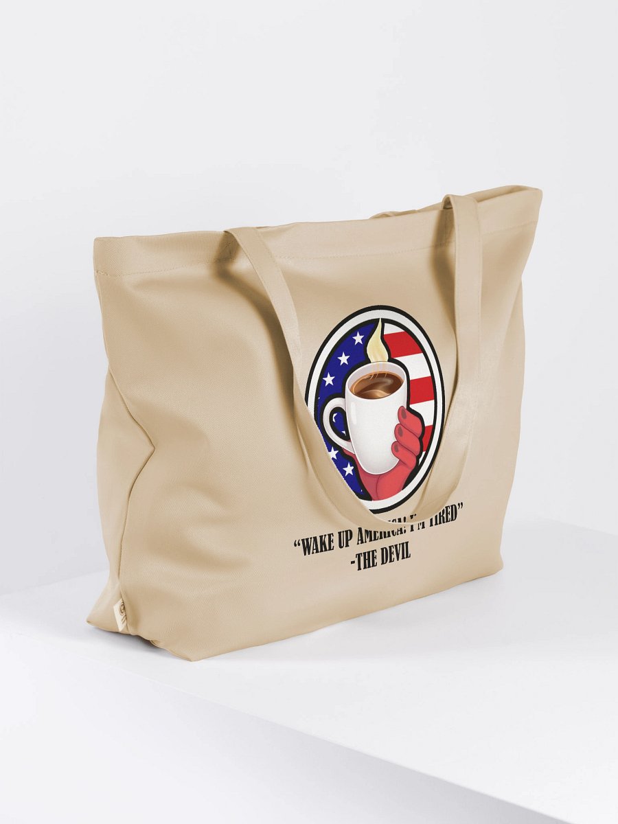Wake Up America! I'm Tired Eco Friendly Tote Bag product image (4)
