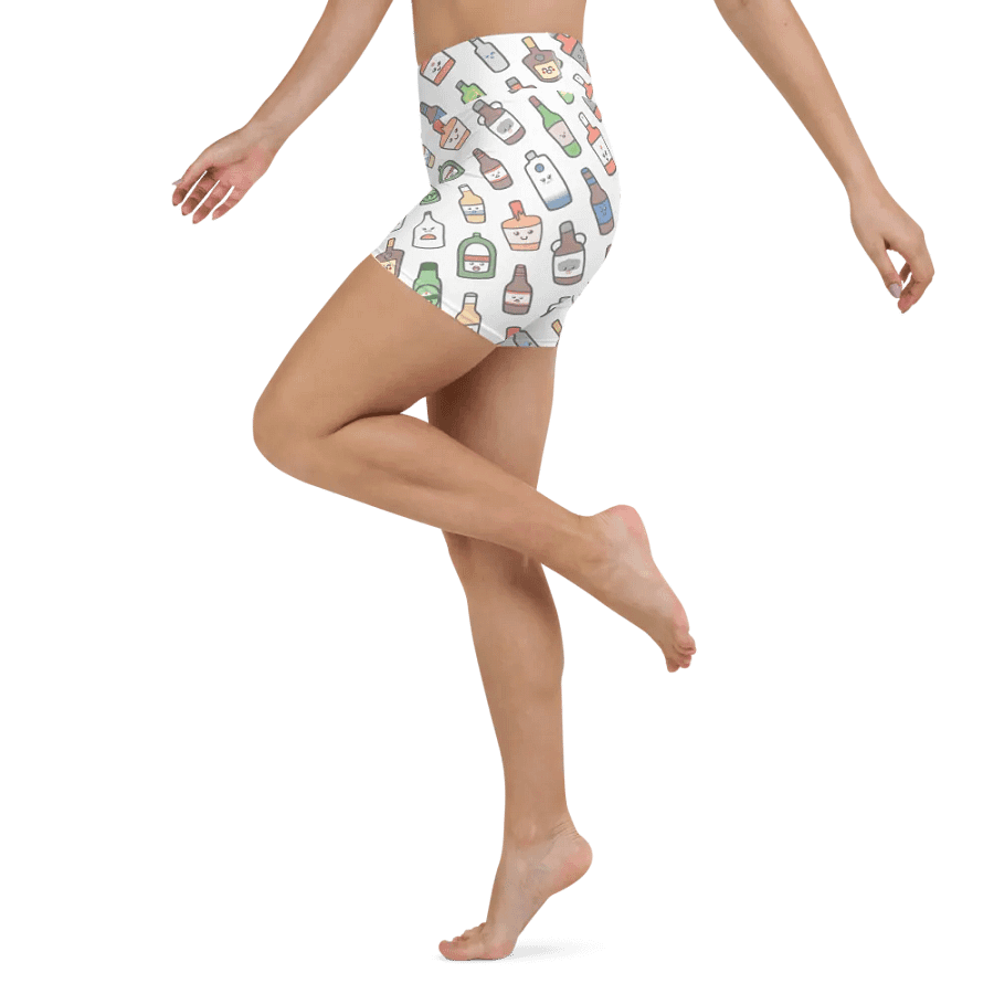 Kawaii Bottles Yoga Shorts product image (4)