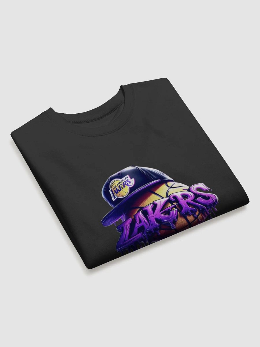 Lakers Graffiti Basketball Cap Sweatshirt product image (3)