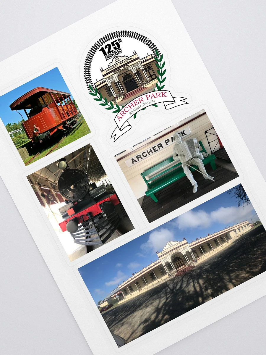 Archer Park Rail Museum 125th sticker sheet product image (1)