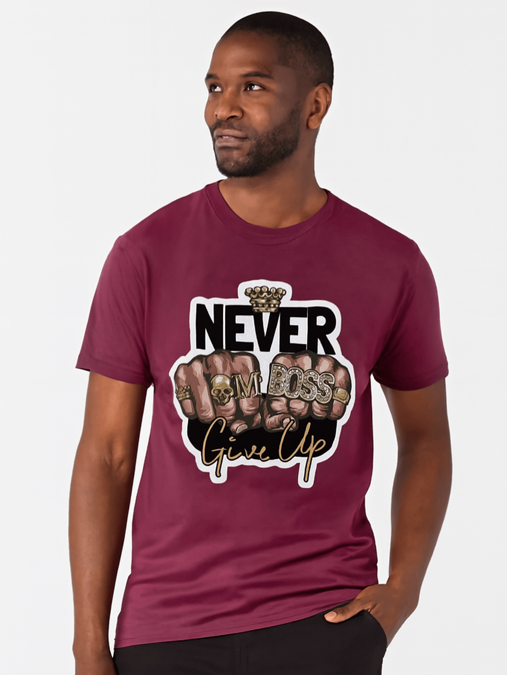 Never Give Up Fist Jewelry T-Shirt product image (1)