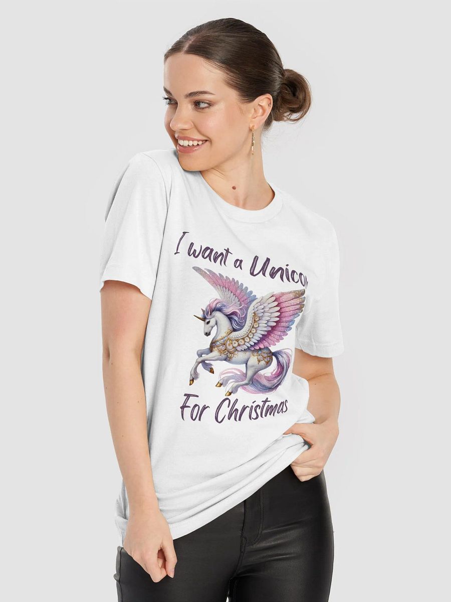 I want a Unicorn For Christmas Fantasy T-Shirt - Purple product image (7)