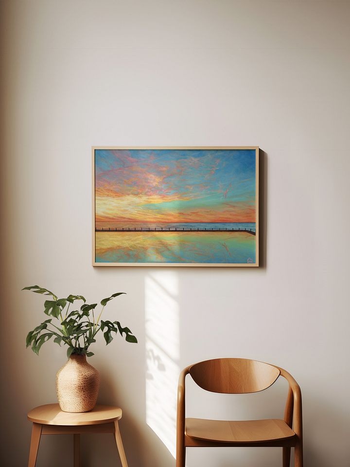 Breaking Sunset Over the Coast Art Print product image (1)