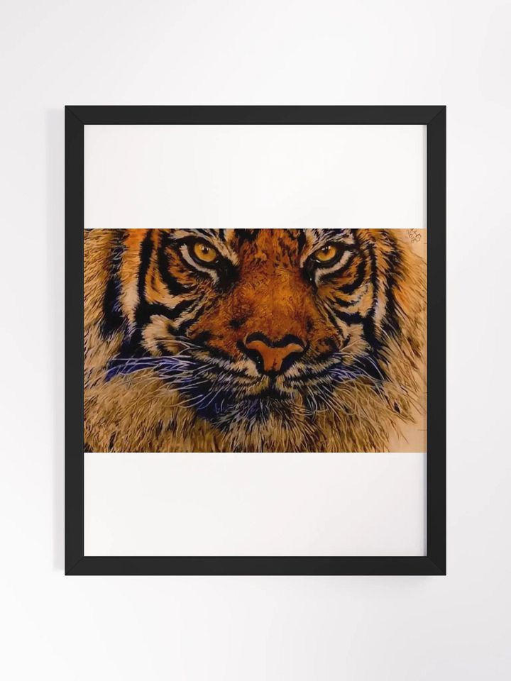 Tiger Colored Pencil Drawing Framed Print product image (2)