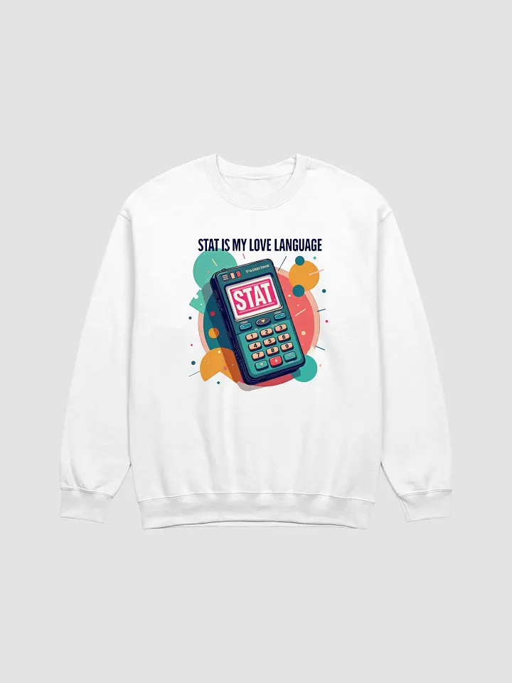 STAT Love Language Retro Calculator Crewneck Sweatshirt product image (1)