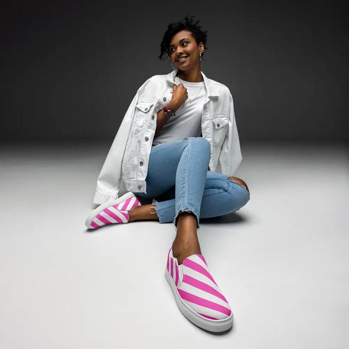 Tizzy pink and white pumps product image (1)