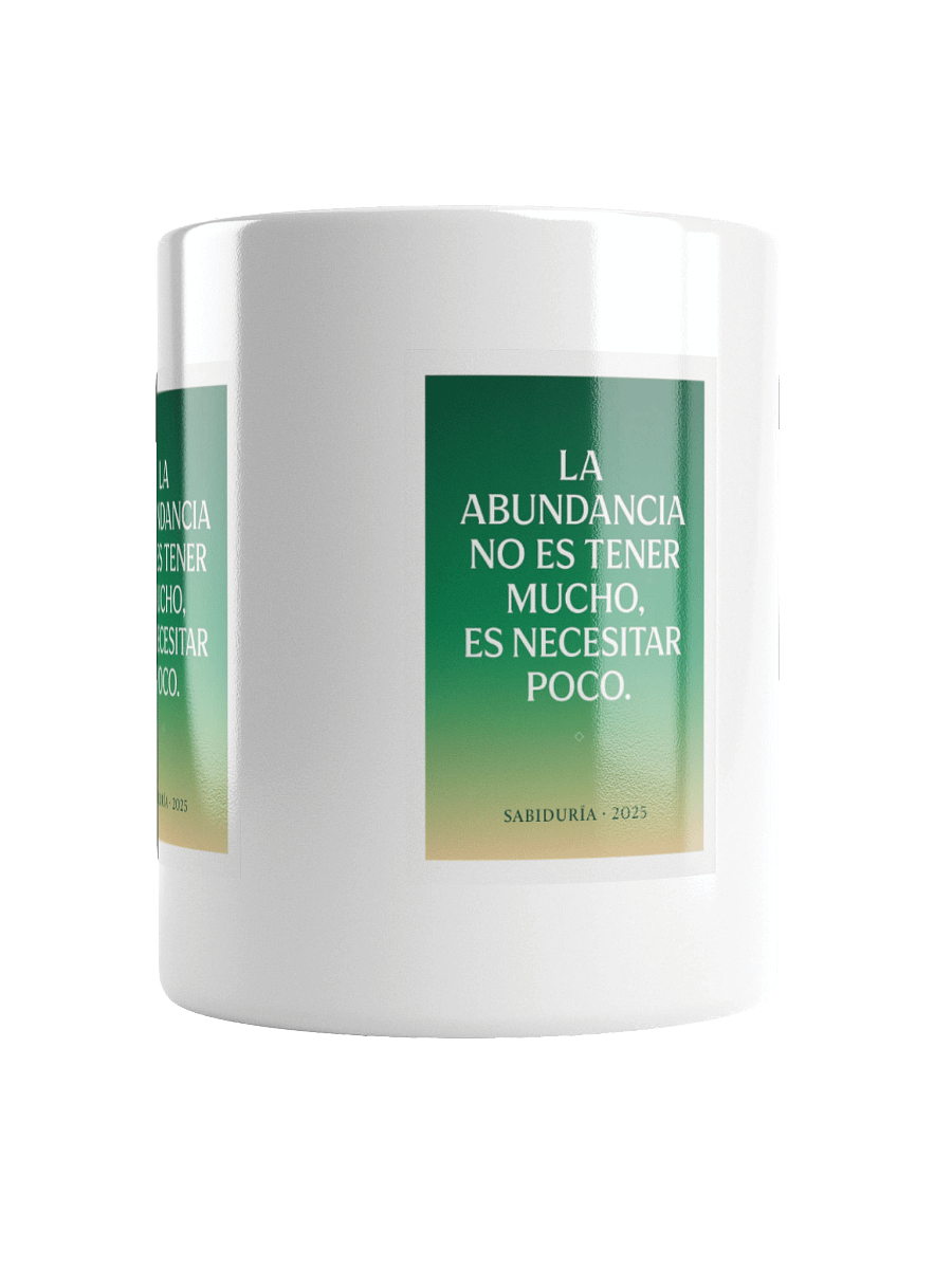 TAZA ultra-premium sobre abundancia y minimalismo con gradiente verde-dorado product image (17)