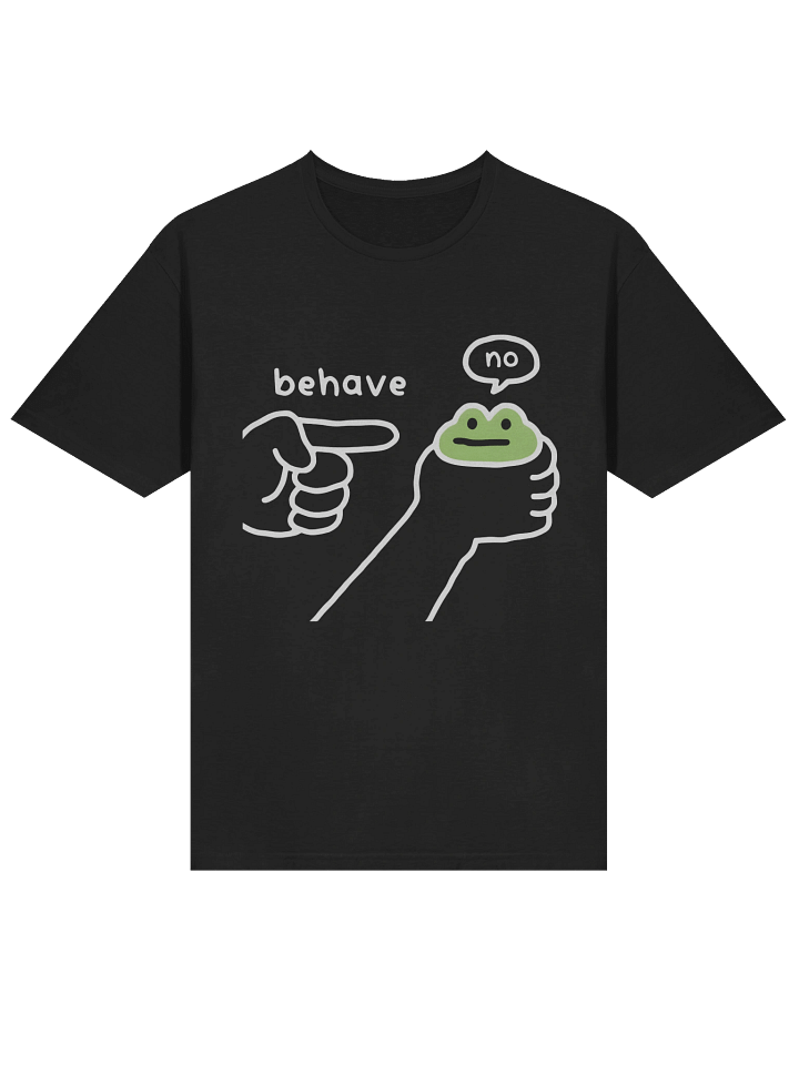Dishonest Frog Washed Behave No T-shirt product image (2)