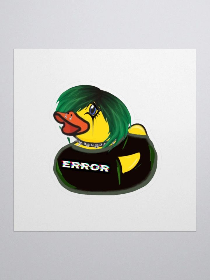 Goth Duck Kiss Cut Stickers product image (1)