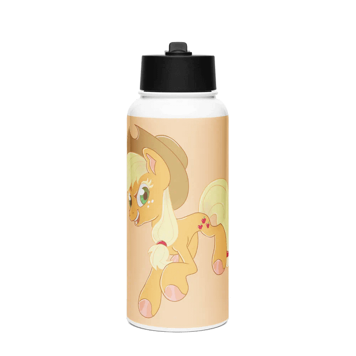 Applejack Stainless Steel Water Bottle with a Straw Lid product image (1)