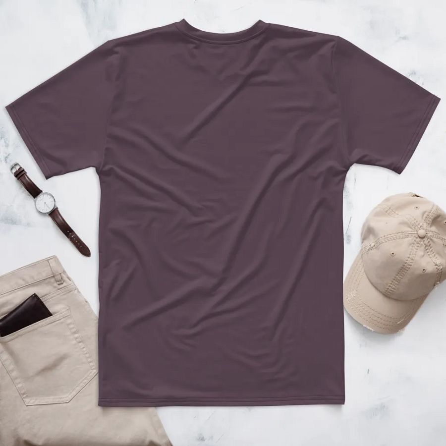 Plain Mauve Soft Summer Men's Crewneck Polyester Heavyweight Premium T-Shirt by Treasure Pie product image (2)