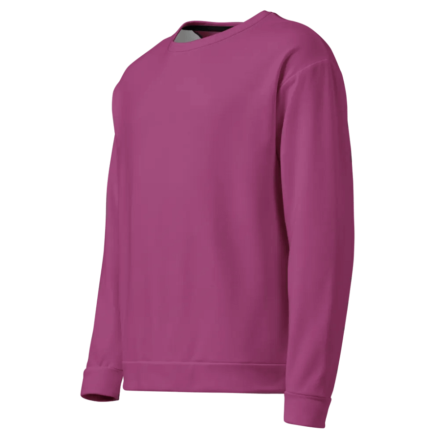 Plain Plum Purple True Summer Unisex Recycled Polyester Heavyweight Premium Sweatshirt by Treasure Pie product image (5)