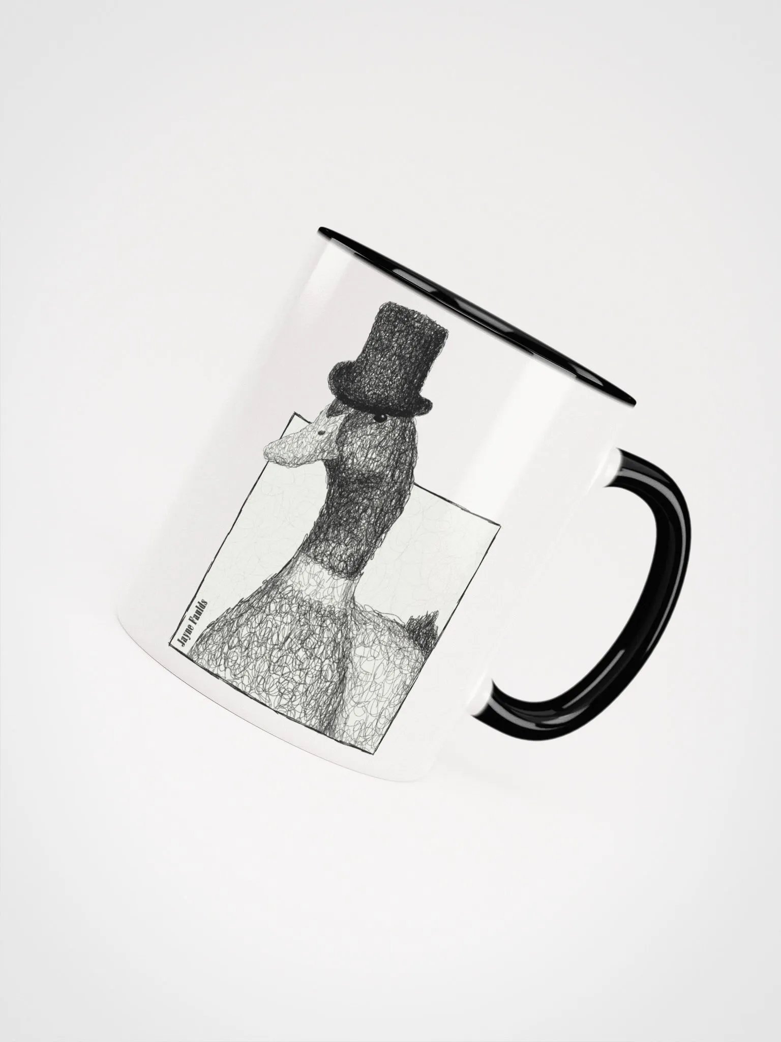 Feathered Gentleman White Mug product image (4)
