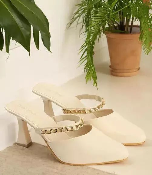 Fashionable Chain Pencil Heels For Girls and Women party and wedding Heel product image (1)