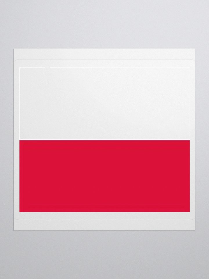 Exclusive Poland Flag Kiss-Cut Stickers - High-Quality Vinyl, Multiple Sizes product image (1)