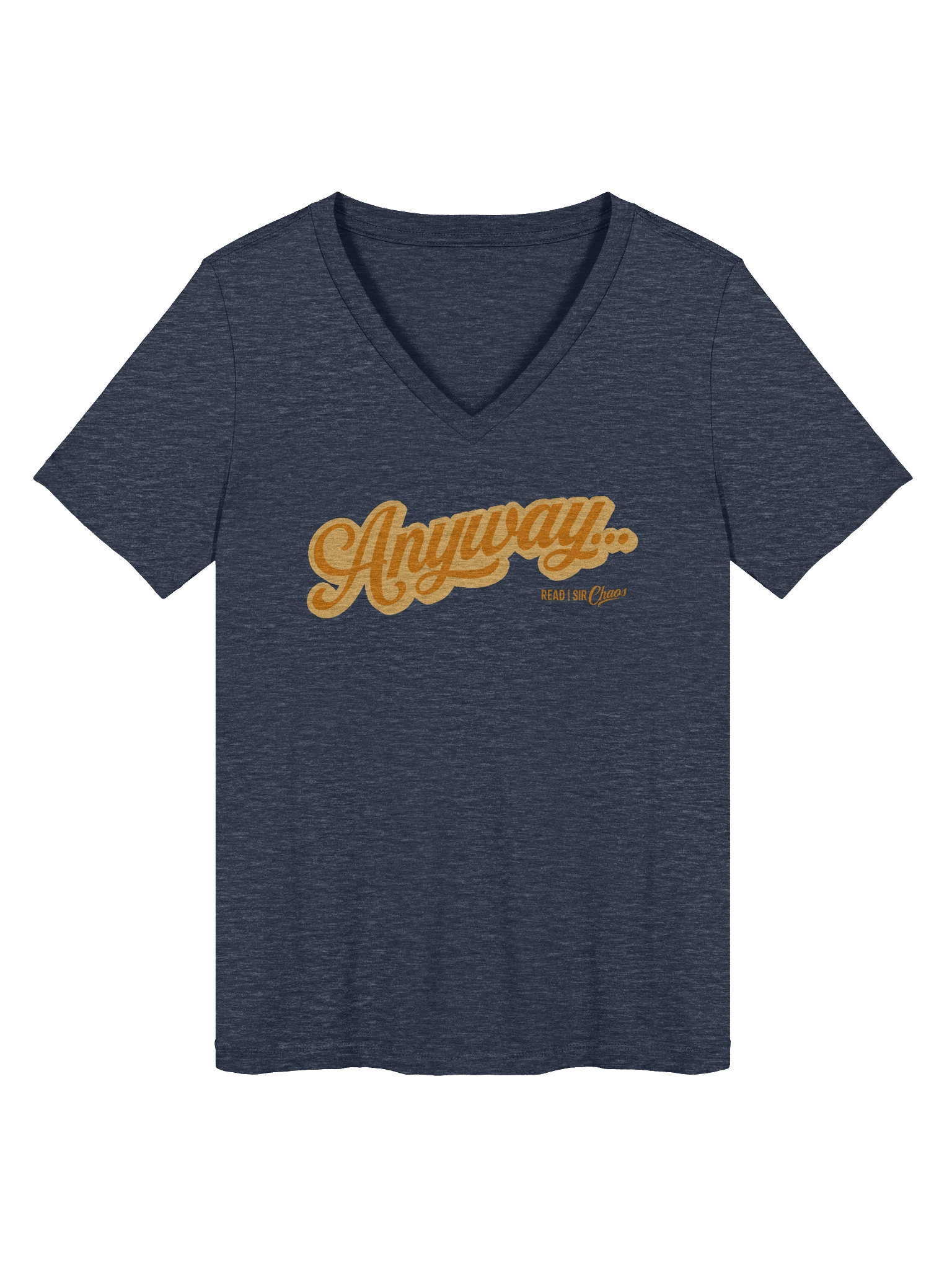 Anyway V-Neck Tee (Orange) product image (3)