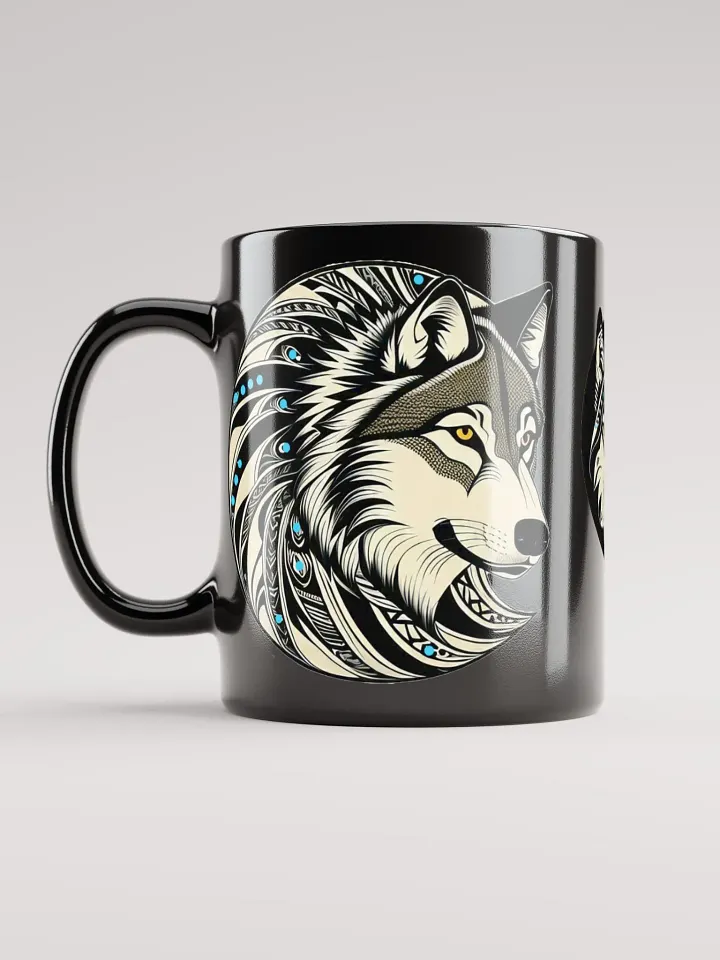 Timber Wolf Glossy Black Mugs product image (2)
